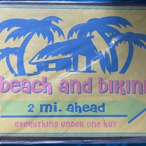 Brand new Pottery Barn Teen Metal Signage / Wall Art
